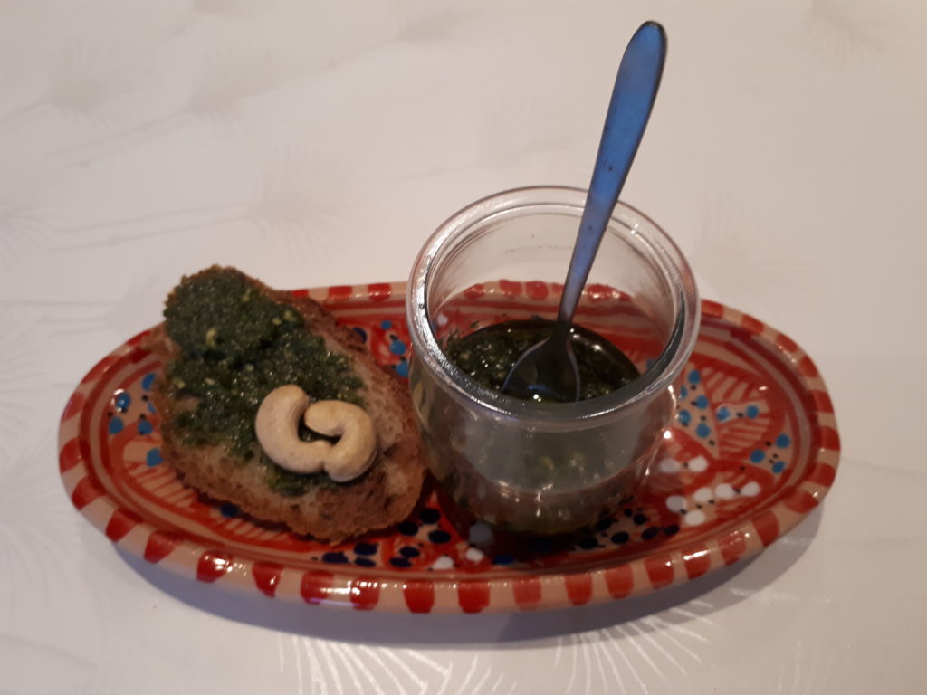 Pesto au chou kale Anne Sophie d'Halluin